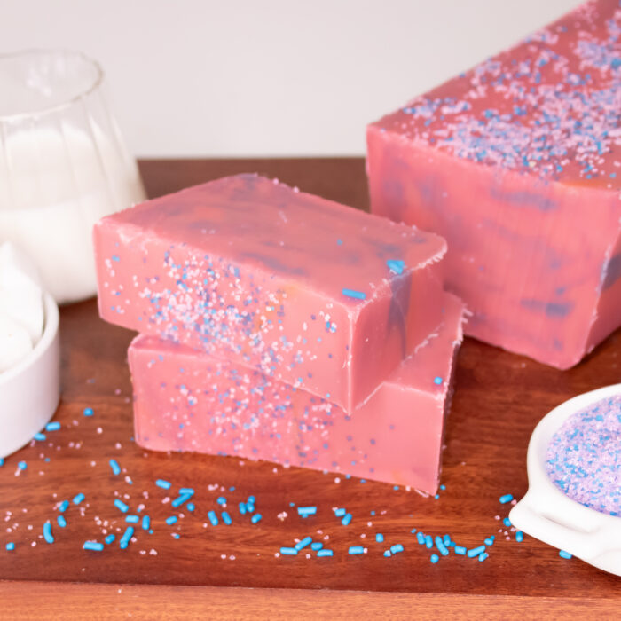 Cotton Candy Fudge: A nostalgic favorite inspired by amusement parks, carnivals, and fairs. Our Cotton Candy Fudge captures the light, sugary sweetness of cotton candy in a creamy fudge form. One bite and that playful burst of flavor will bring you a touch of childhood joy. A whimsical treat that’s sure to make your taste buds smile!