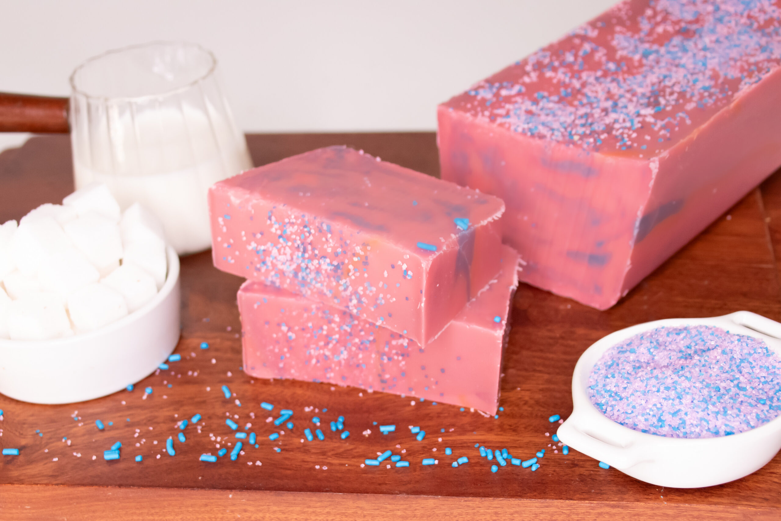 Cotton Candy Fudge: A nostalgic favorite inspired by amusement parks, carnivals, and fairs. Our Cotton Candy Fudge captures the light, sugary sweetness of cotton candy in a creamy fudge form. One bite and that playful burst of flavor will bring you a touch of childhood joy. A whimsical treat that’s sure to make your taste buds smile!