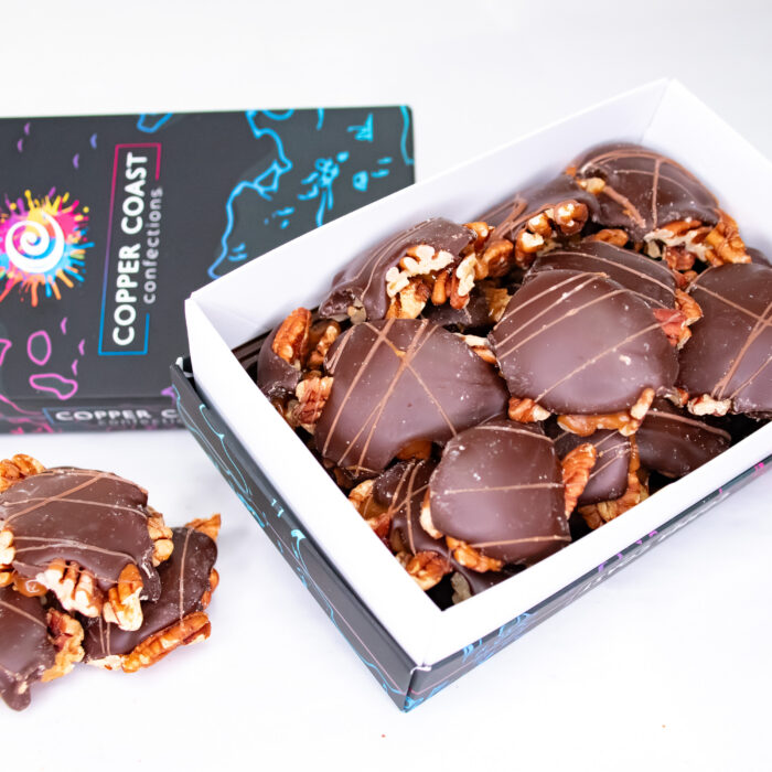 Belgian Chocolate Dark Pecan Turtles