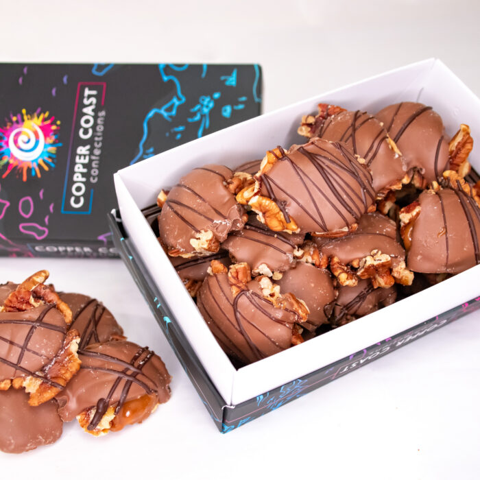 Belgian Chocolate Milk Pecan Turtles