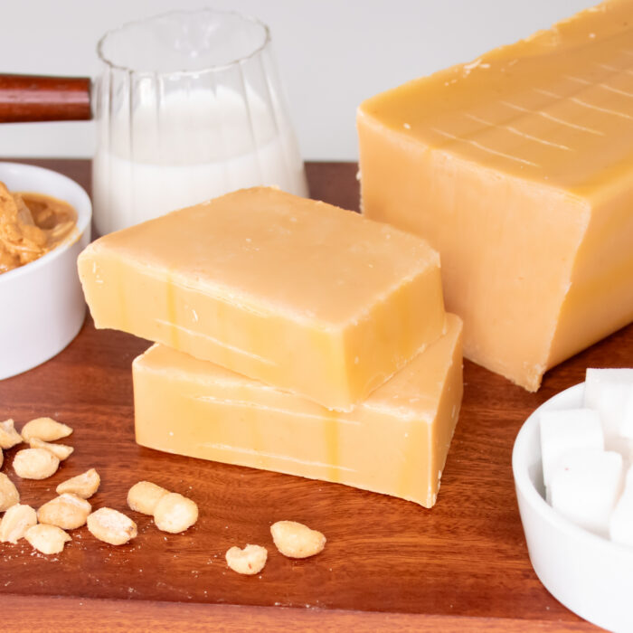 Peanut Butter Fudge: Calling all peanut butter lovers! Our Peanut Butter Fudge is handcrafted to be irresistibly smooth, rich, and creamy. Made fresh in small batches, this timeless favorite is perfectly balanced and always satisfying—leave that jar in the pantry, you'll be reaching for our Peanut Butter Fudge again and again.
